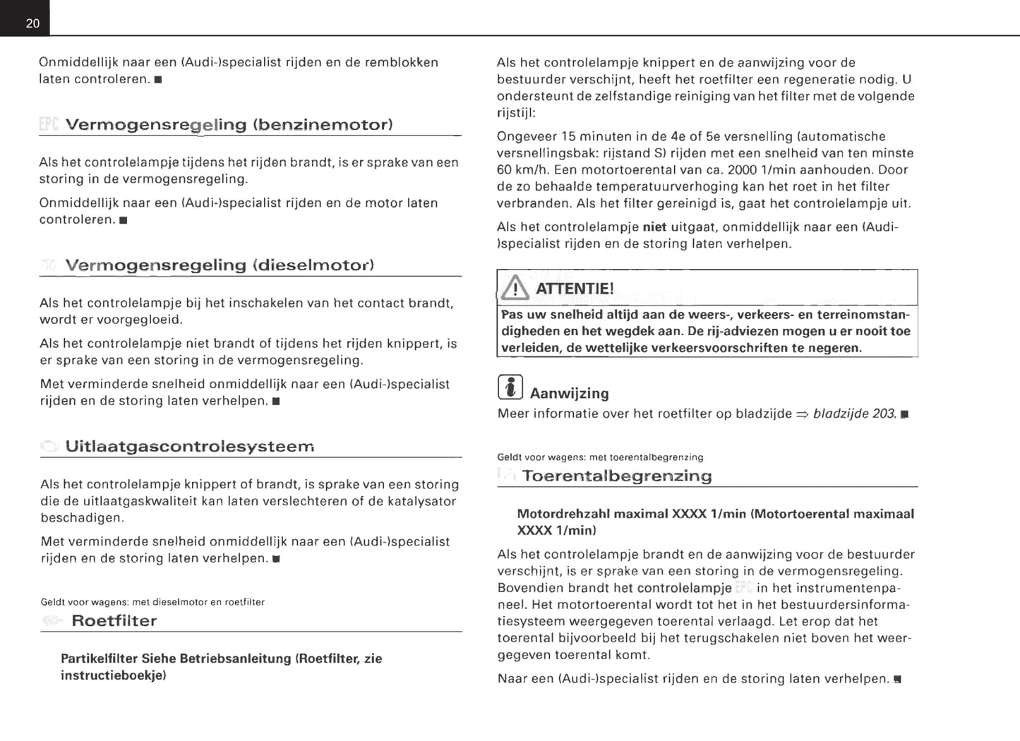 2007-2010 Audi A8 Gebruikershandleiding | Nederlands