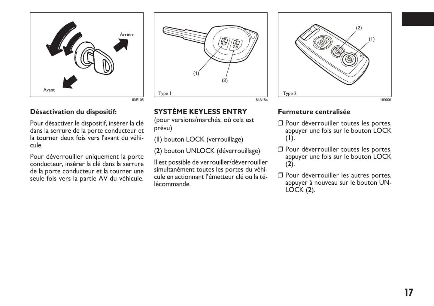 2013-2014 Fiat Sedici Owner's Manual | French