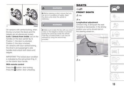 2014-2015 Fiat 500 Owner's Manual | English