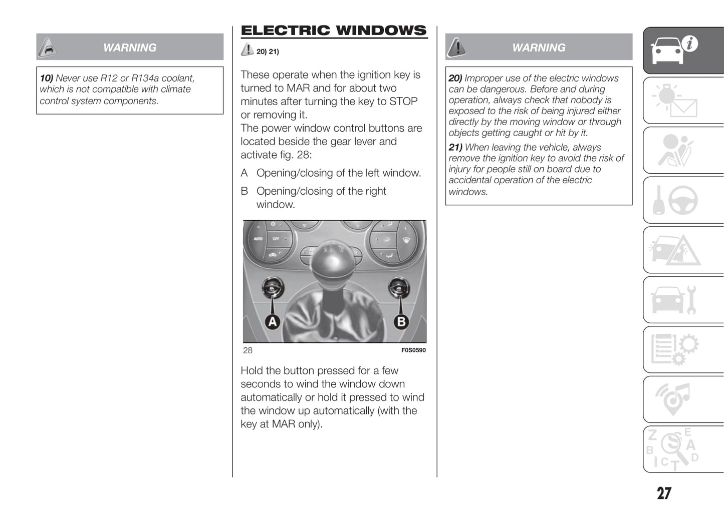 2014-2015 Fiat 500 Owner's Manual | English