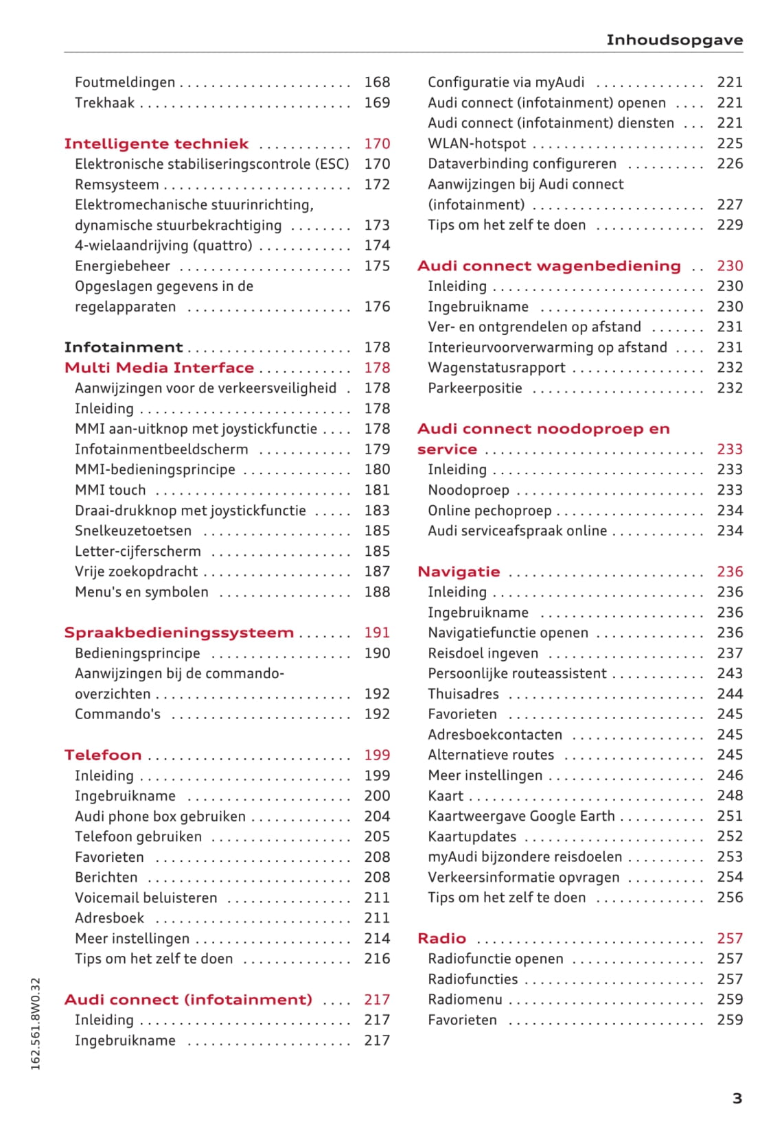 2015-2017 Audi A4 Gebruikershandleiding | Nederlands