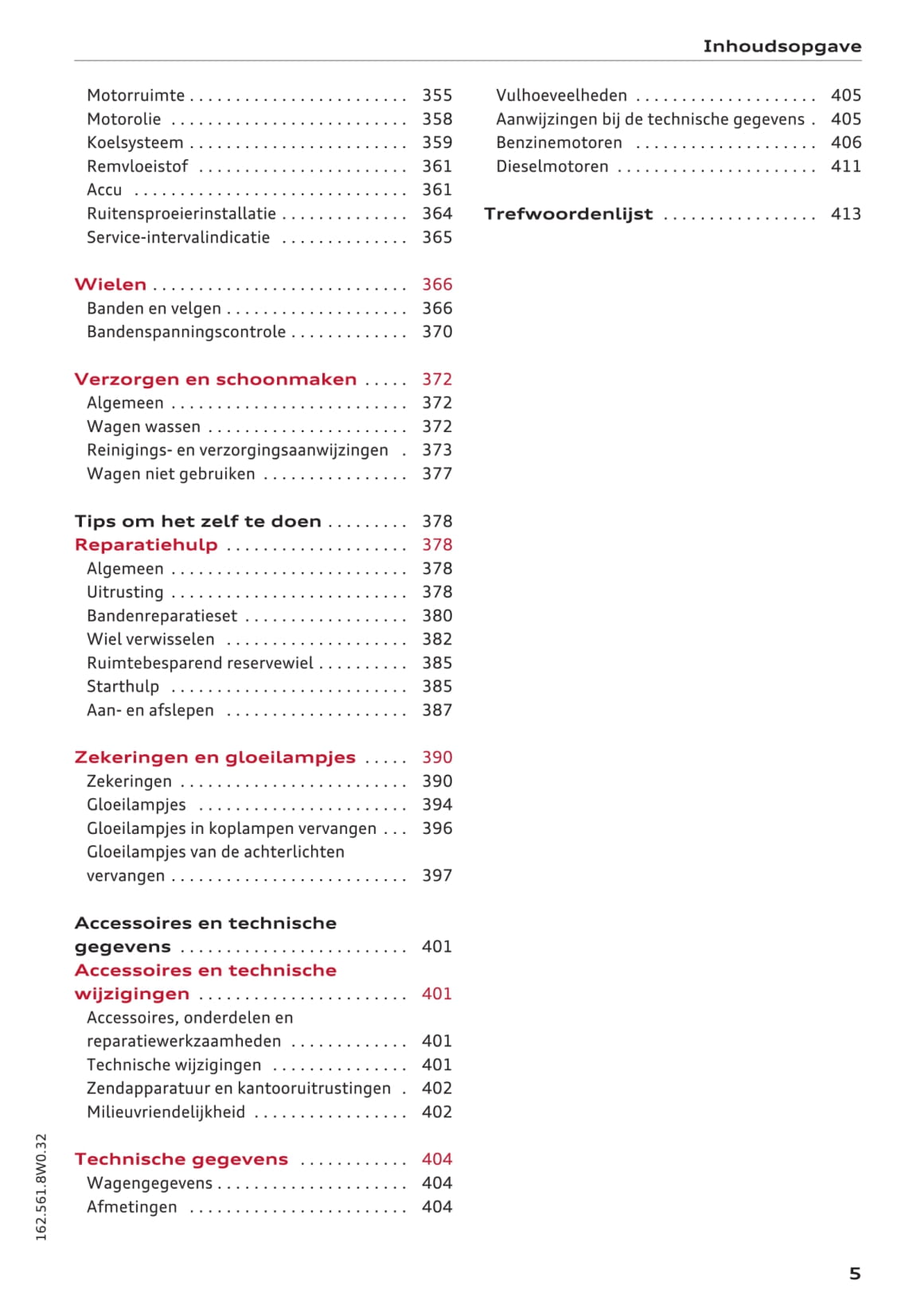 2015-2017 Audi A4 Gebruikershandleiding | Nederlands