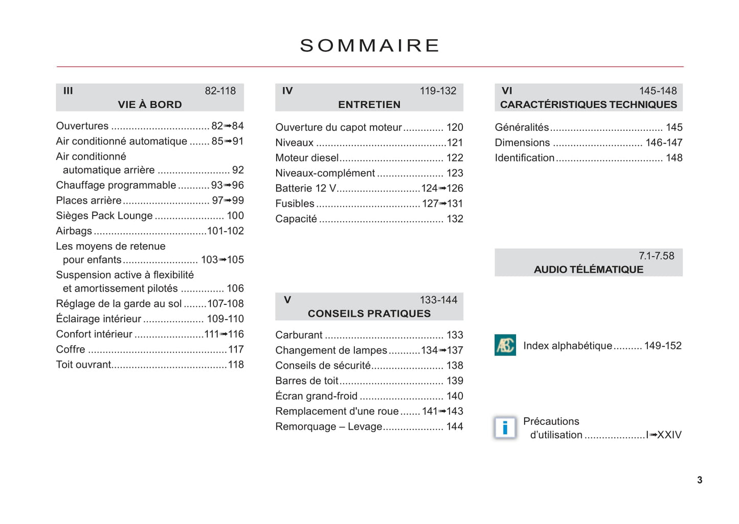 2006-2013 Citroën C6 Manuel du propriétaire | Français