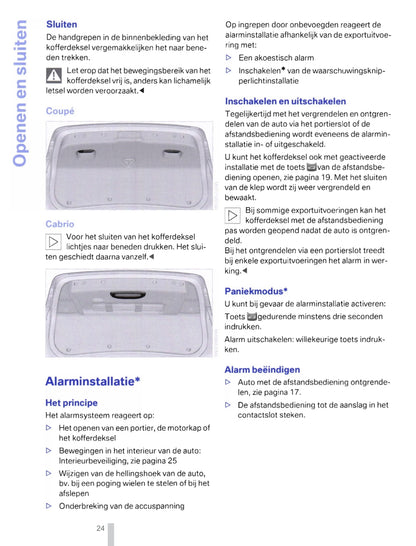 2011-2012 BMW 3 Series Coupé/3 Series Cabrio Owner's Manual | Dutch