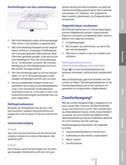 2011-2012 BMW 3 Series Coupé/3 Series Cabrio Owner's Manual | Dutch