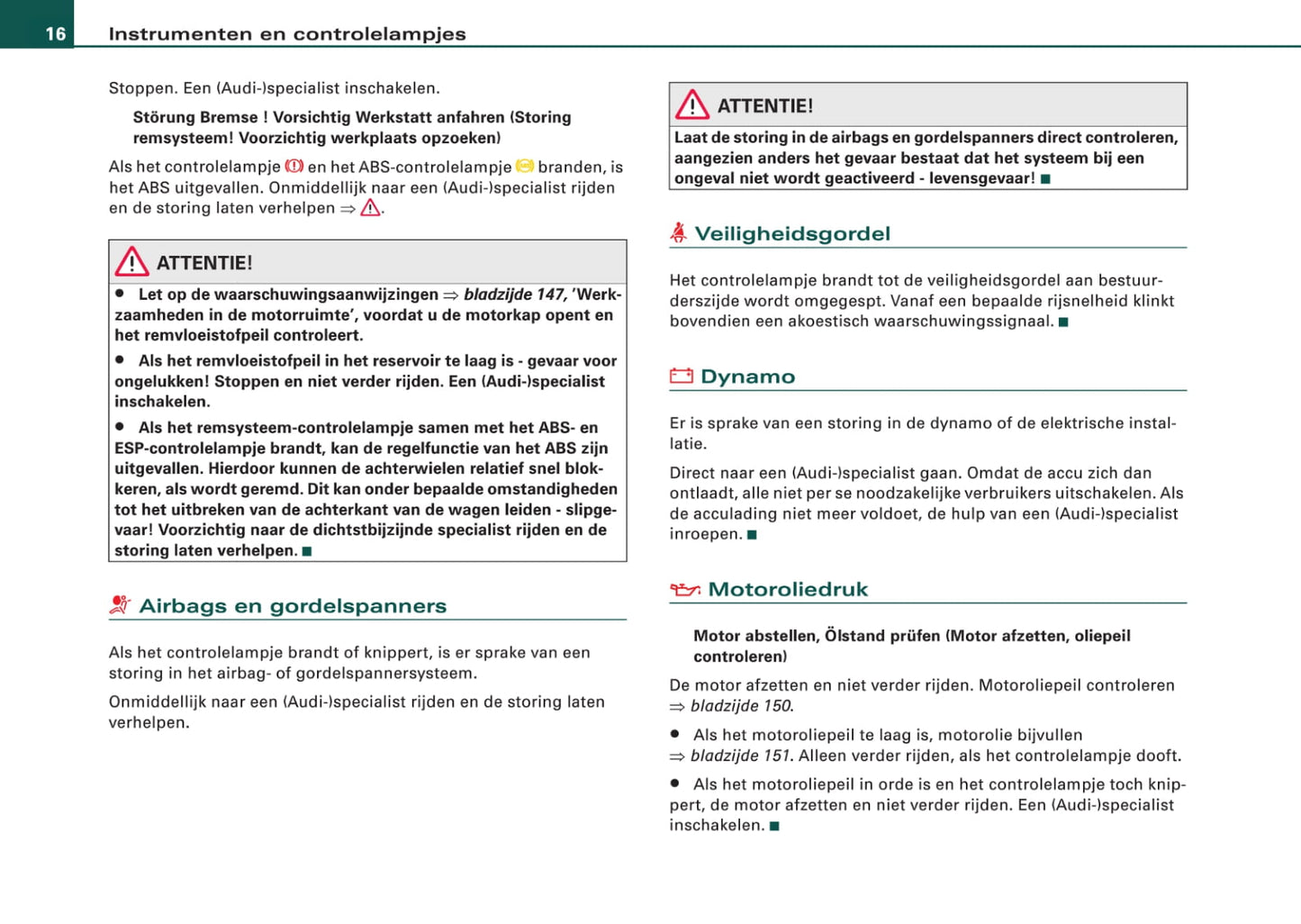 2006-2010 Audi TT Gebruikershandleiding | Nederlands