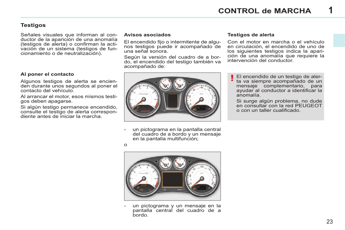 2013-2014 Peugeot 308 CC Manuel du propriétaire | Espagnol