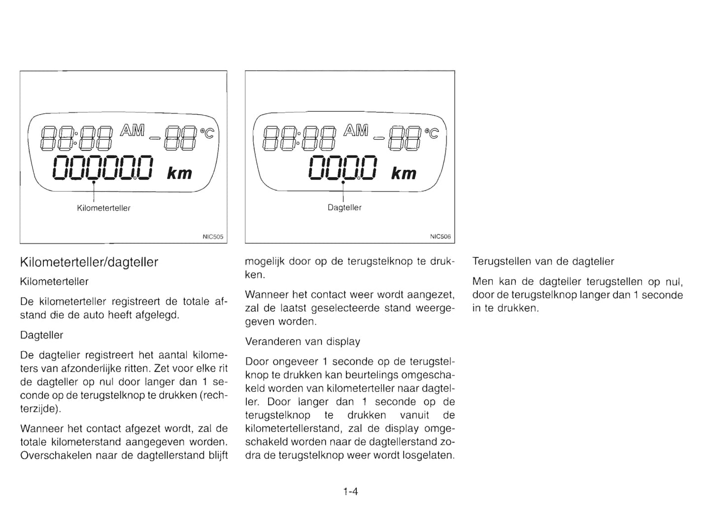 2000-2001 Nissan Almera Tino Gebruikershandleiding | Nederlands