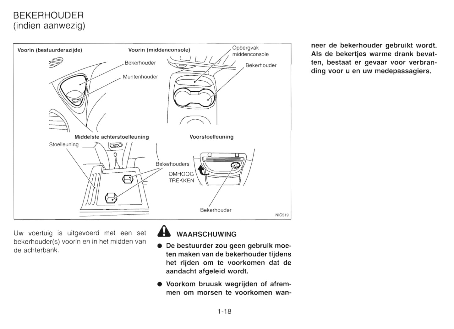 2000-2001 Nissan Almera Tino Gebruikershandleiding | Nederlands