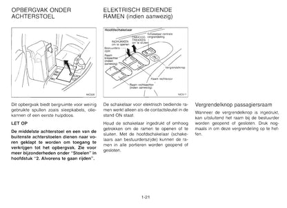 2000-2001 Nissan Almera Tino Gebruikershandleiding | Nederlands