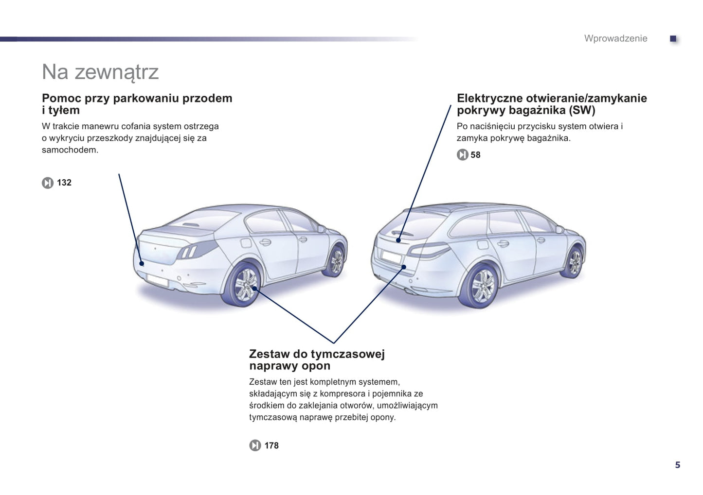 2012-2014 Peugeot 508 Owner's Manual | Polish