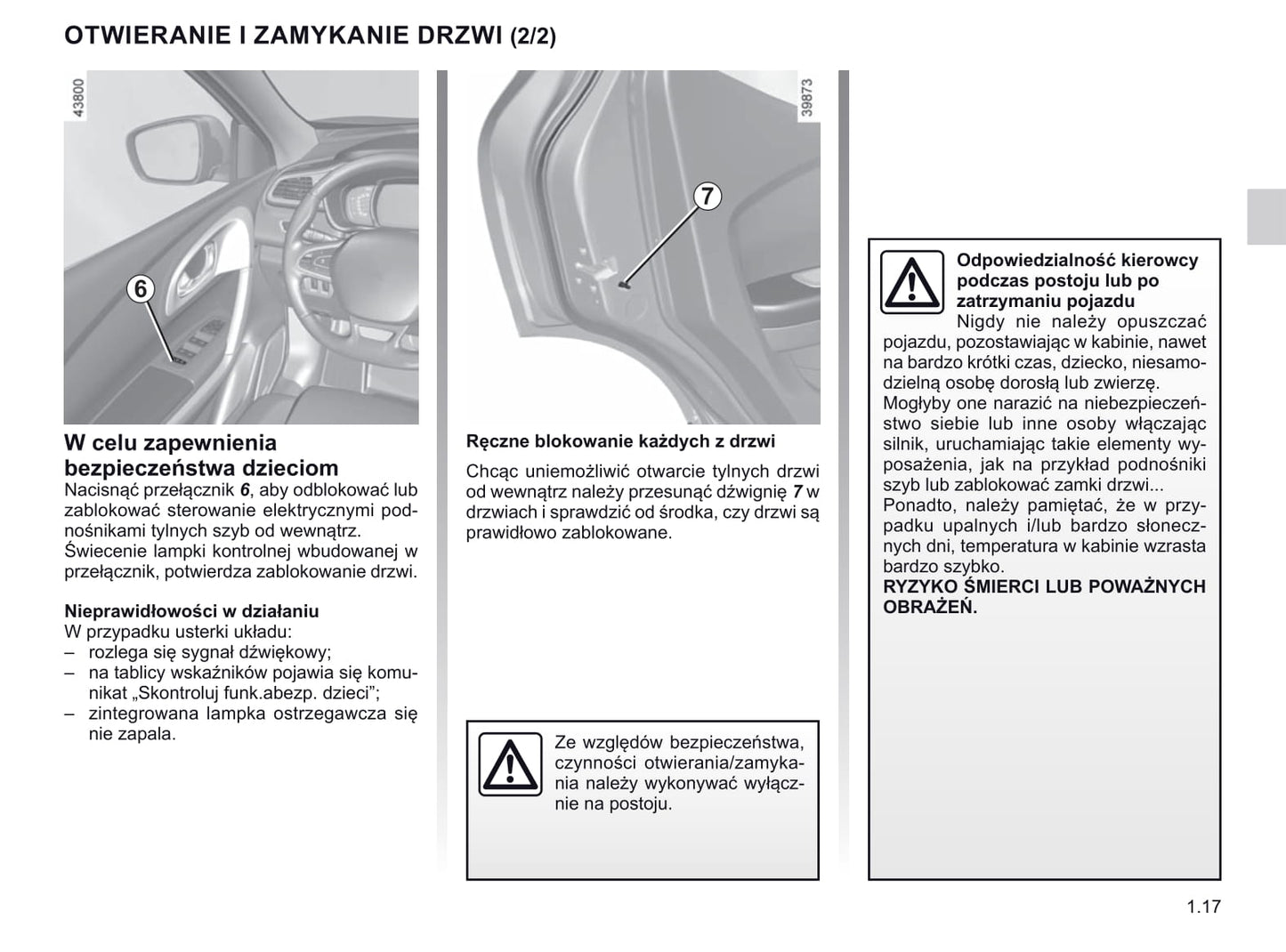 2018-2020 Renault Kadjar Manuel du propriétaire | Polonais