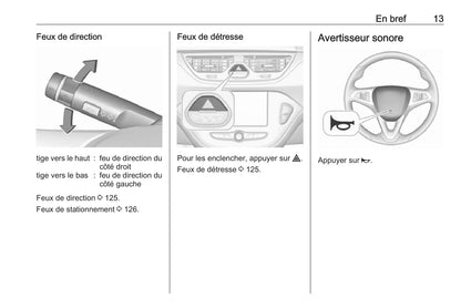 2018-2019 Opel Corsa Bedienungsanleitung | Französisch