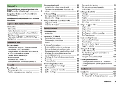 2018-2019 Skoda Kodiaq Owner's Manual | French