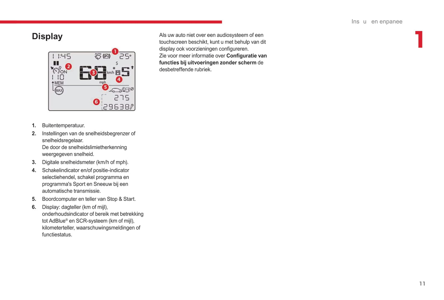 2017-2019 Citroën C3 Owner's Manual | Dutch