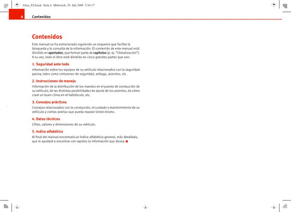 Seat Media System 2.0 Manual de Instrucciones 2004 - 2009