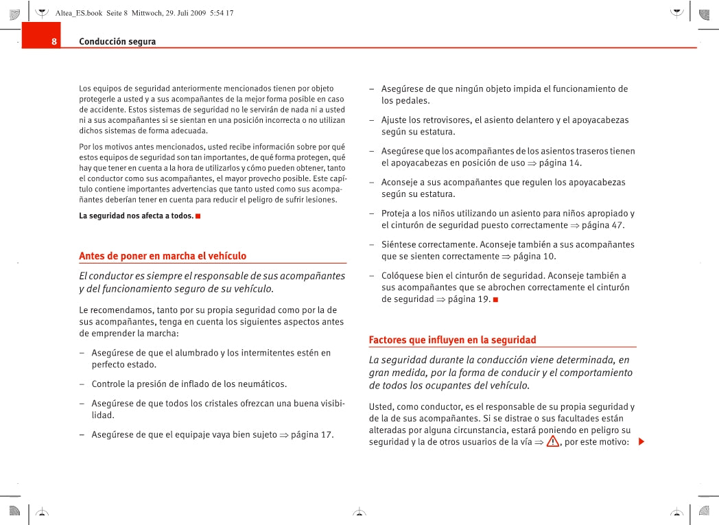 Seat Media System 2.0 Manual de Instrucciones 2004 - 2009