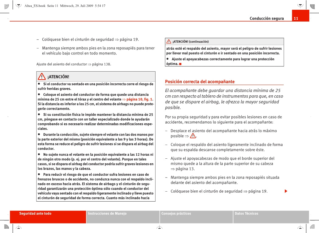 Seat Media System 2.0 Manual de Instrucciones 2004 - 2009