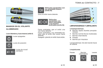 2011-2012 Peugeot Partner Origin Bedienungsanleitung | Spanisch