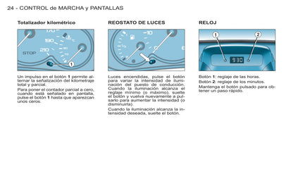 2011-2012 Peugeot Partner Origin Bedienungsanleitung | Spanisch