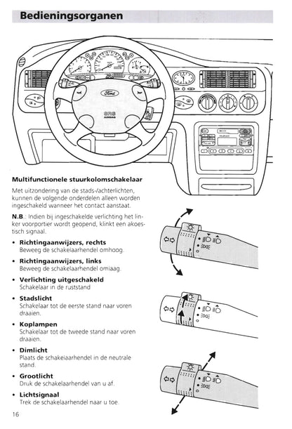 1995-2000 Ford Escort/Escort Van Owner's Manual | Dutch