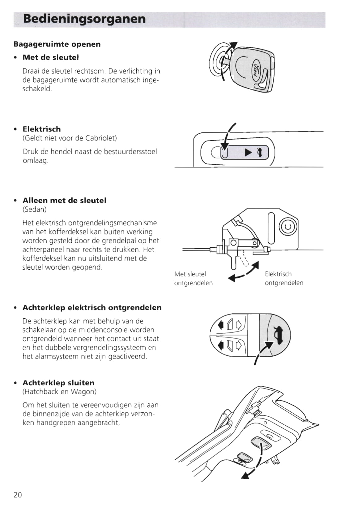 1995-2000 Ford Escort/Escort Van Owner's Manual | Dutch