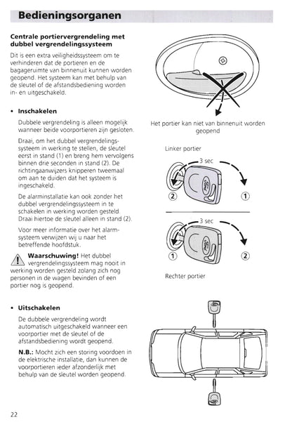 1995-2000 Ford Escort/Escort Van Owner's Manual | Dutch