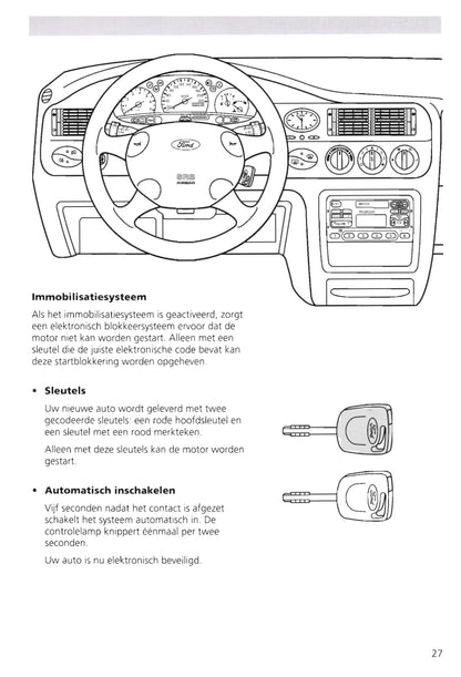 1995-2000 Ford Escort/Escort Van Owner's Manual | Dutch