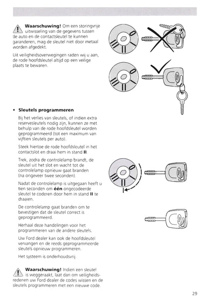 1995-2000 Ford Escort/Escort Van Owner's Manual | Dutch