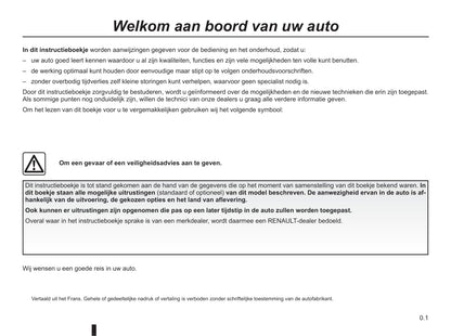 2015-2016 Renault Mégane Coupé Cabriolet/Mégane CC Owner's Manual | Dutch