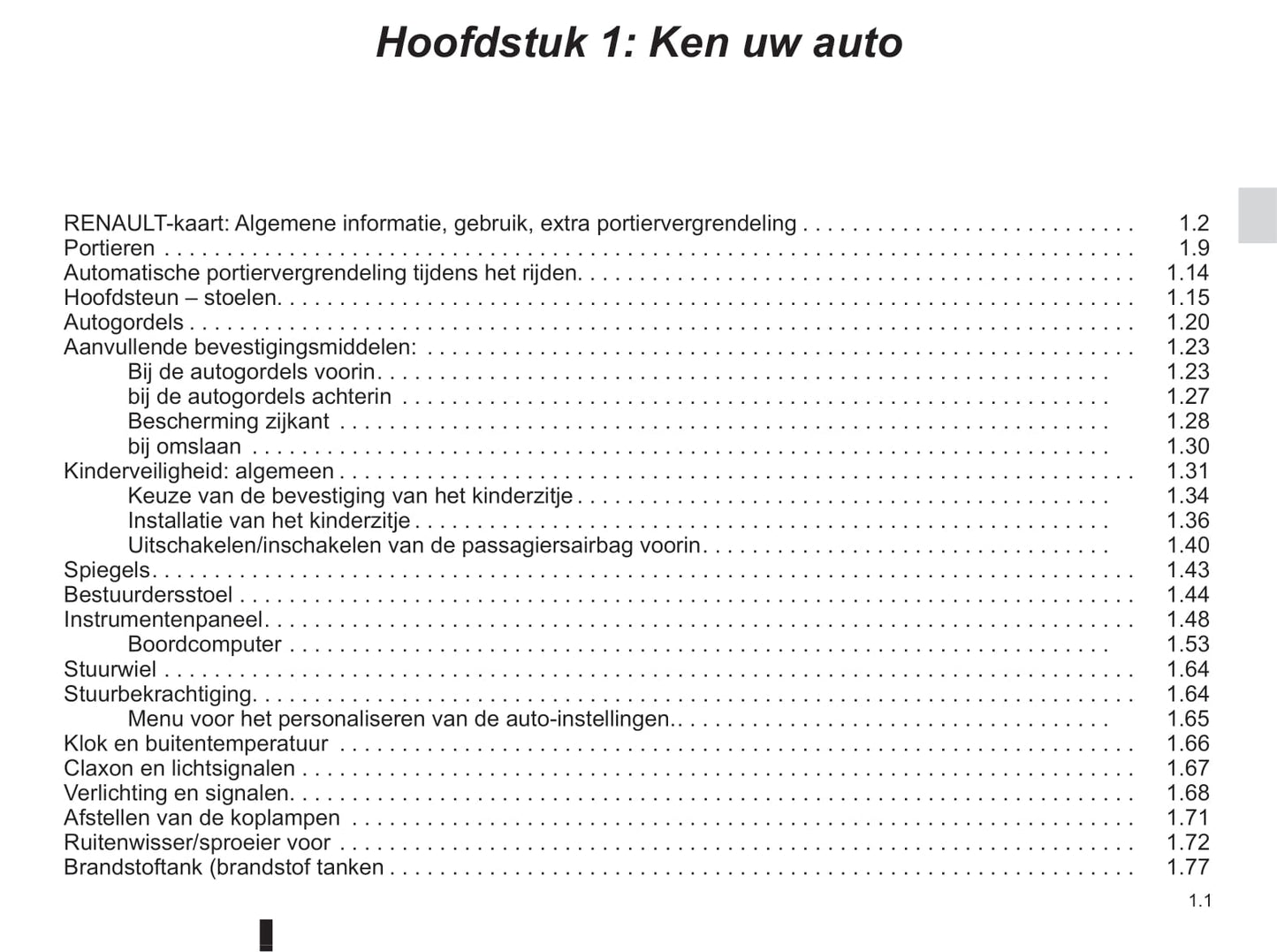 2015-2016 Renault Mégane Coupé Cabriolet/Mégane CC Owner's Manual | Dutch