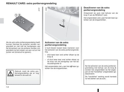 2015-2016 Renault Mégane Coupé Cabriolet/Mégane CC Owner's Manual | Dutch