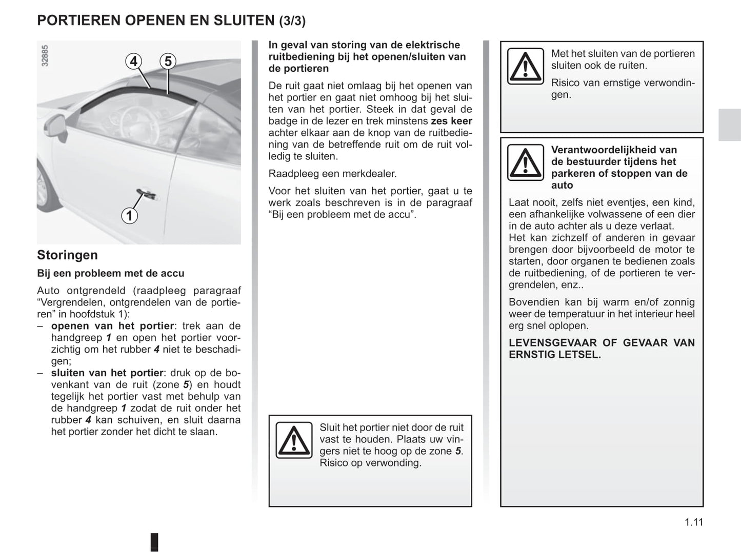 2015-2016 Renault Mégane Coupé Cabriolet/Mégane CC Owner's Manual | Dutch