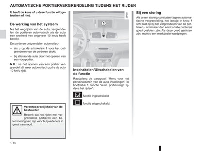 2015-2016 Renault Mégane Coupé Cabriolet/Mégane CC Owner's Manual | Dutch