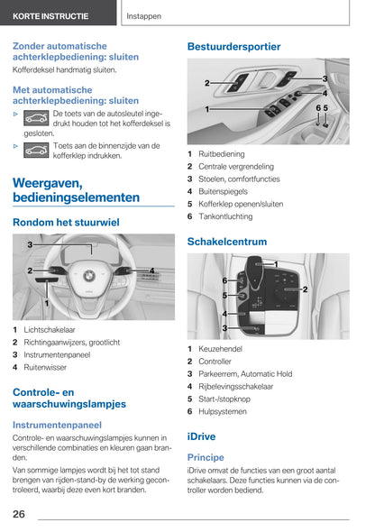 2020-2021 BMW 3 Series Plug-in Hybrid Owner's Manual | Dutch