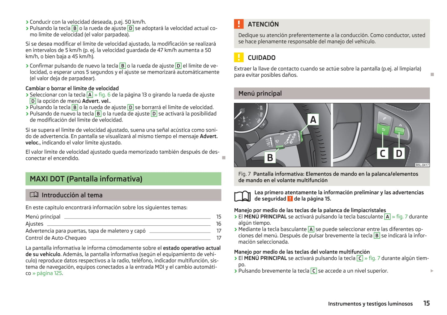 2013-2014 Skoda Yeti Owner's Manual | Spanish