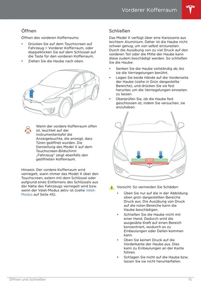 2016-2020 Tesla Model X Manuel du propriétaire | Allemand