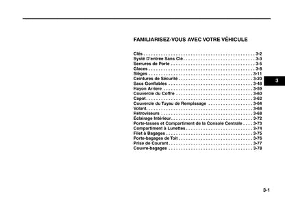 2006 Kia Rio Owner's Manual | French