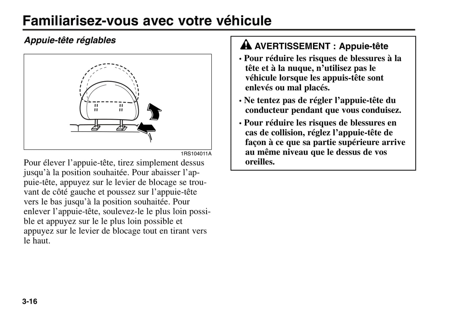 2006 Kia Rio Owner's Manual | French