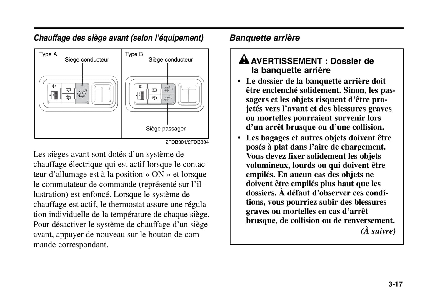 2006 Kia Rio Owner's Manual | French