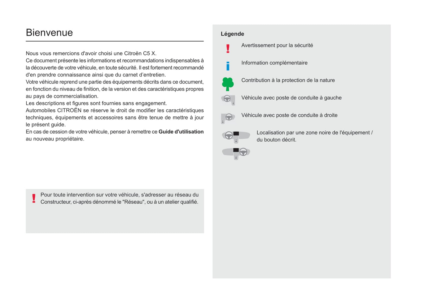 2022-2024 Citroën C5 X Gebruikershandleiding | Frans