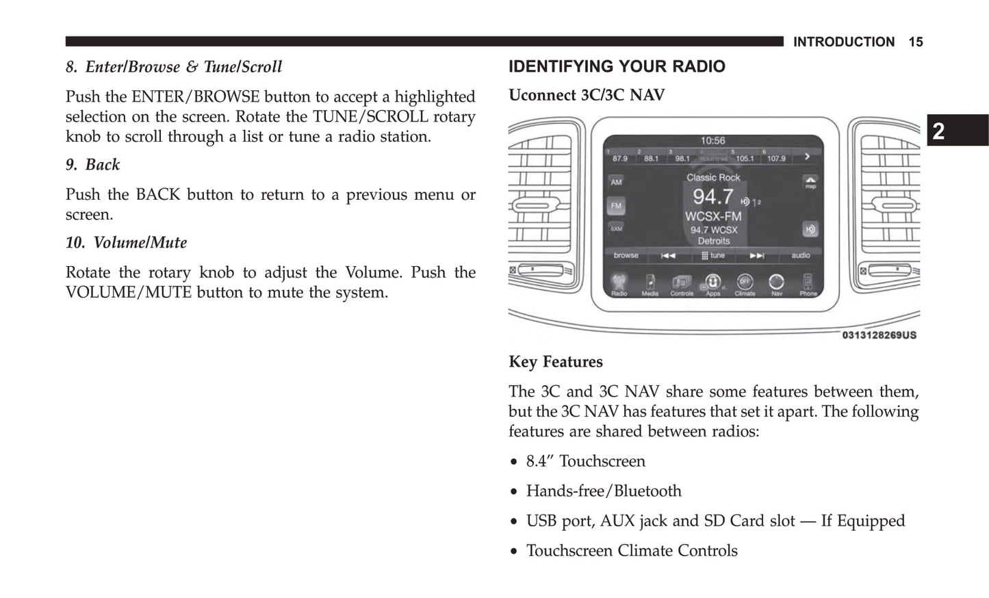 Uconnect 3C / 3C Nav With 8.4 Inch Display Gebruikershandleiding