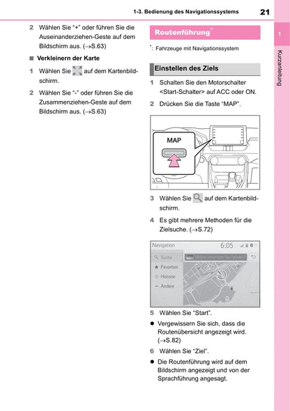 Toyota Touch Multimedia & Navigation Bedienungsanleitung 2019 - 2020