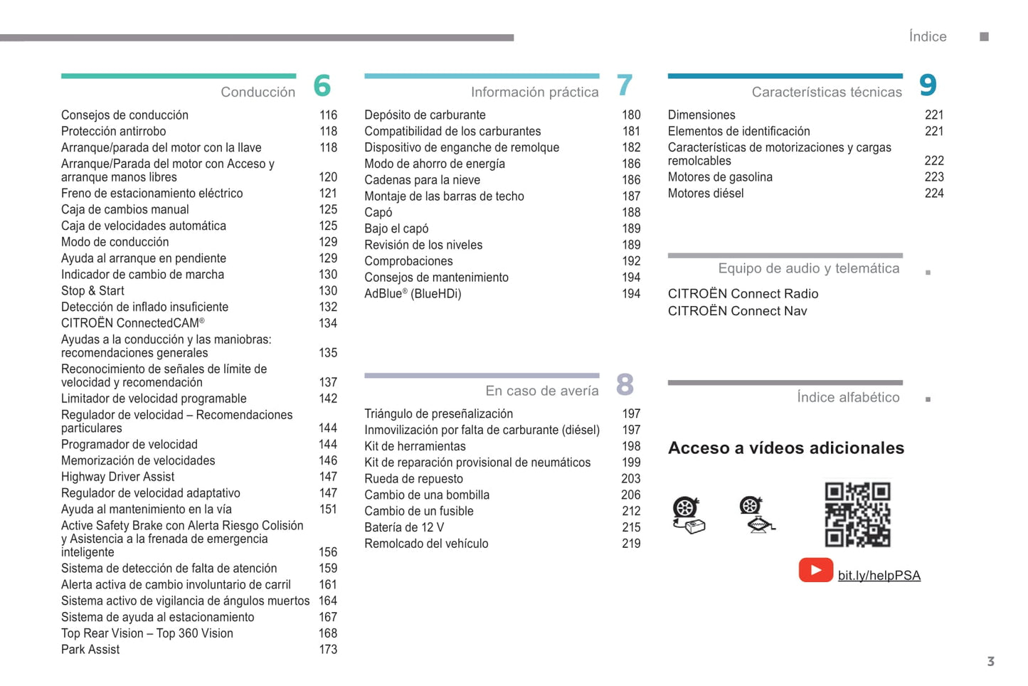 2018-2020 Citroën C5 Aircross Gebruikershandleiding | Spaans