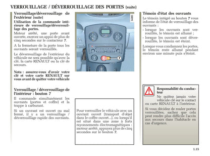 2005-2008 Renault Clio Manuel du propriétaire | Français