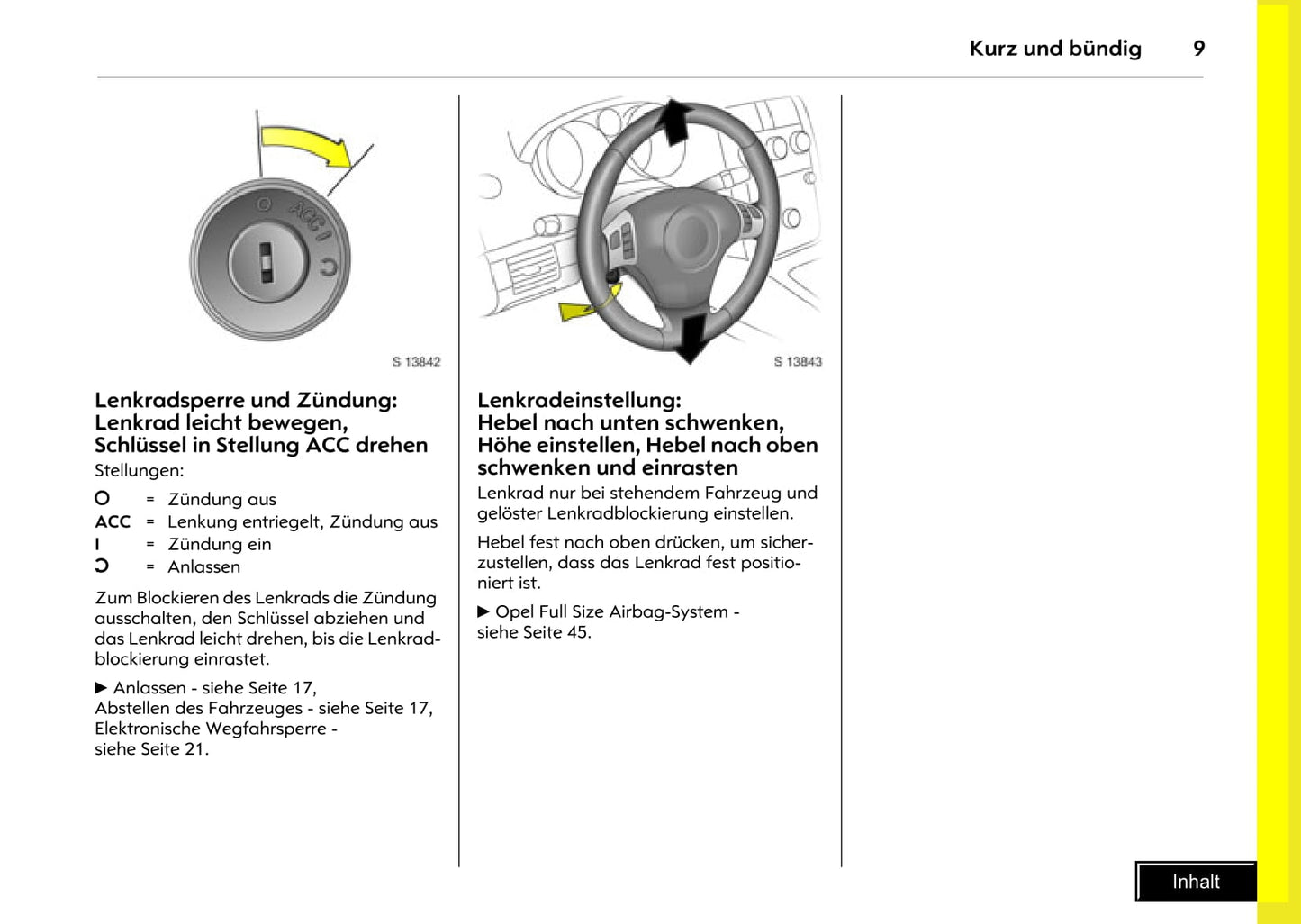 2007-2009 Opel GT Bedienungsanleitung | Deutsch