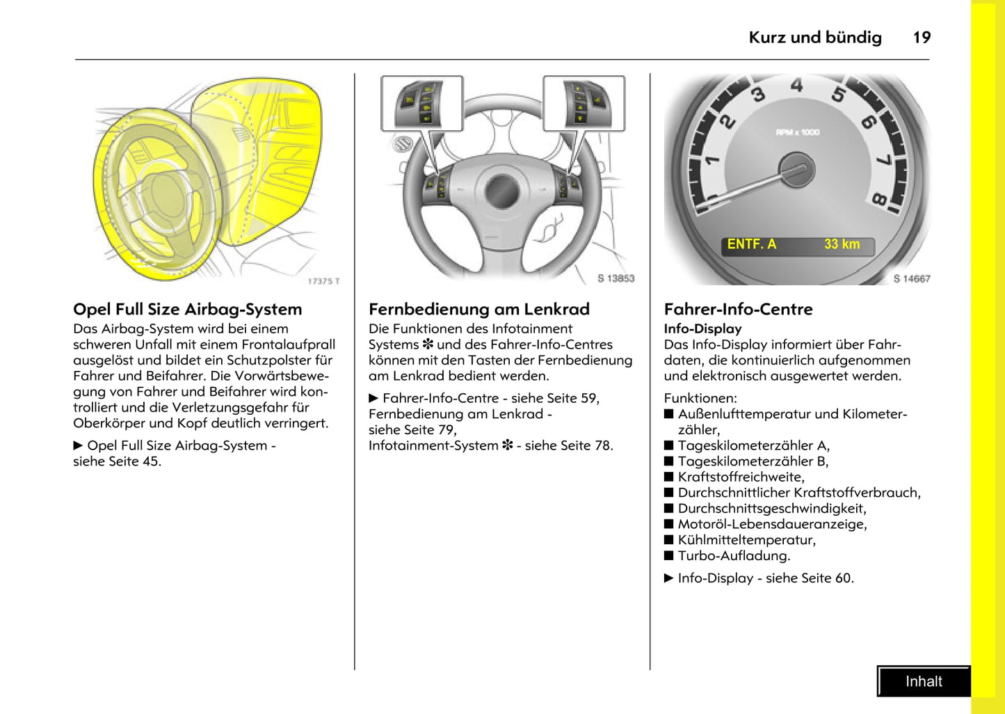 2007-2009 Opel GT Bedienungsanleitung | Deutsch