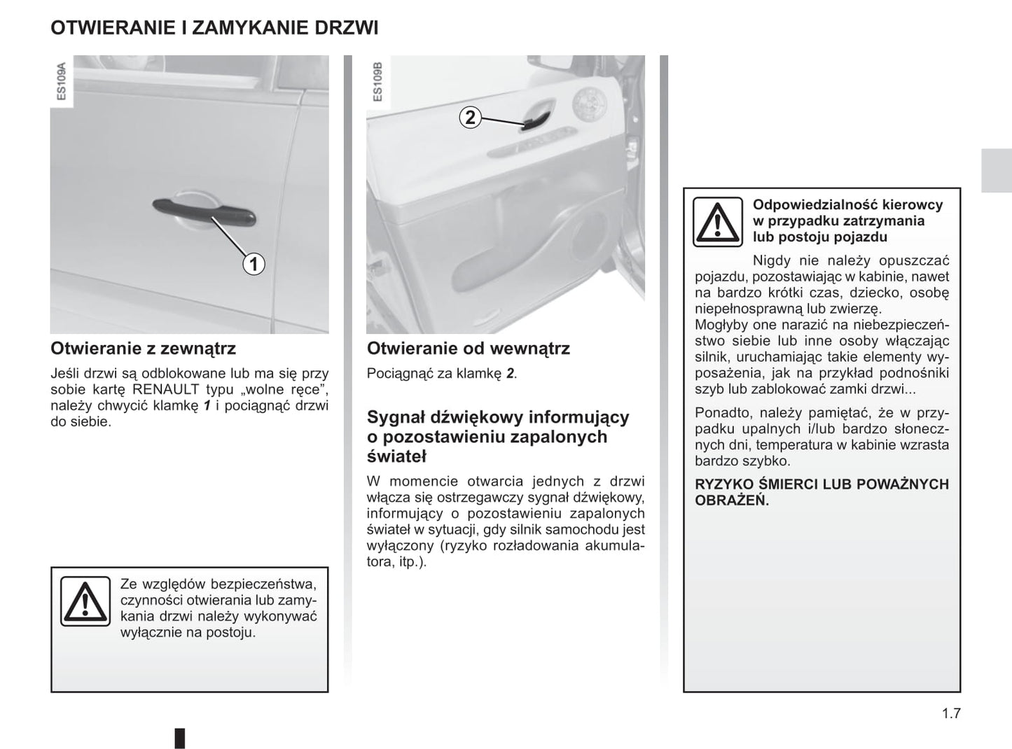 2006-2014 Renault Espace Manuel du propriétaire | Polonais