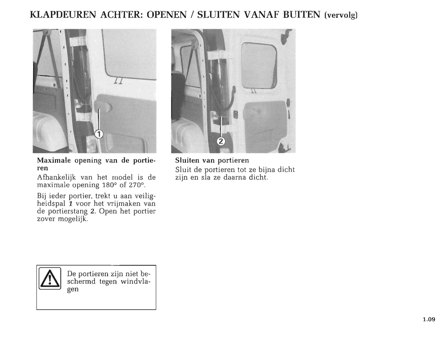 2000-2001 Renault Trafic Owner's Manual | Dutch