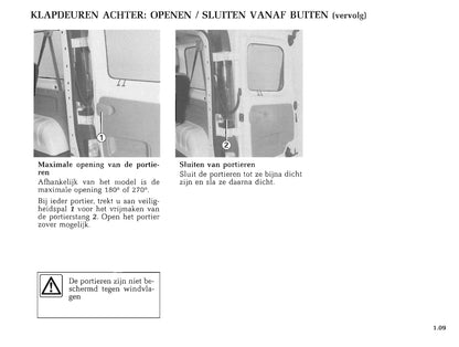 2000-2001 Renault Trafic Owner's Manual | Dutch